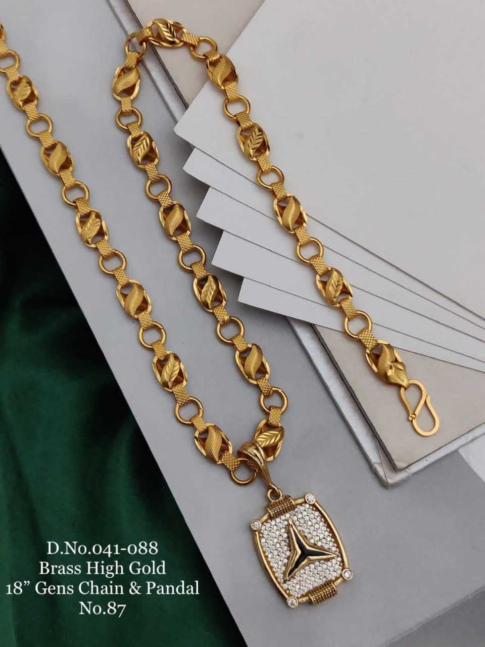 YNF BRASS D450 MENS JEWELLERY WHOLESALE MEN CHAINS WITH PENDANTS MANUFACTURER